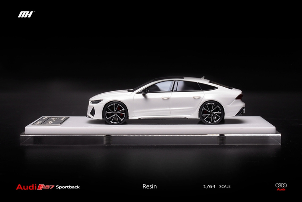 1/64 Motorhelix Audi RS7 Sportback (White) Resin Car Model Limited