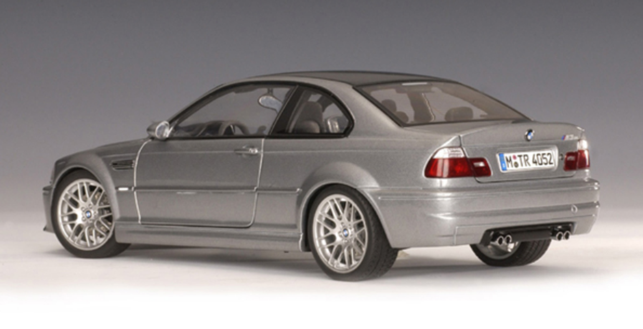 1/18 AUTOart BMW E46 M3 CSL (Silver) Diecast Model