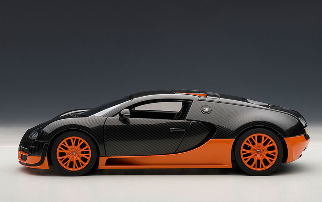 オートアートBugatti Veyron ミニカー 1/18シリアル番号付き AUTOART
