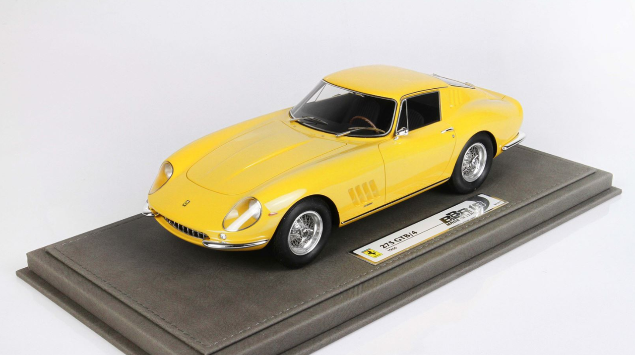 1/18 BBR 1966 Ferrari 275 GTB / 4 GTB4 (Yellow) Resin Car Model Limited