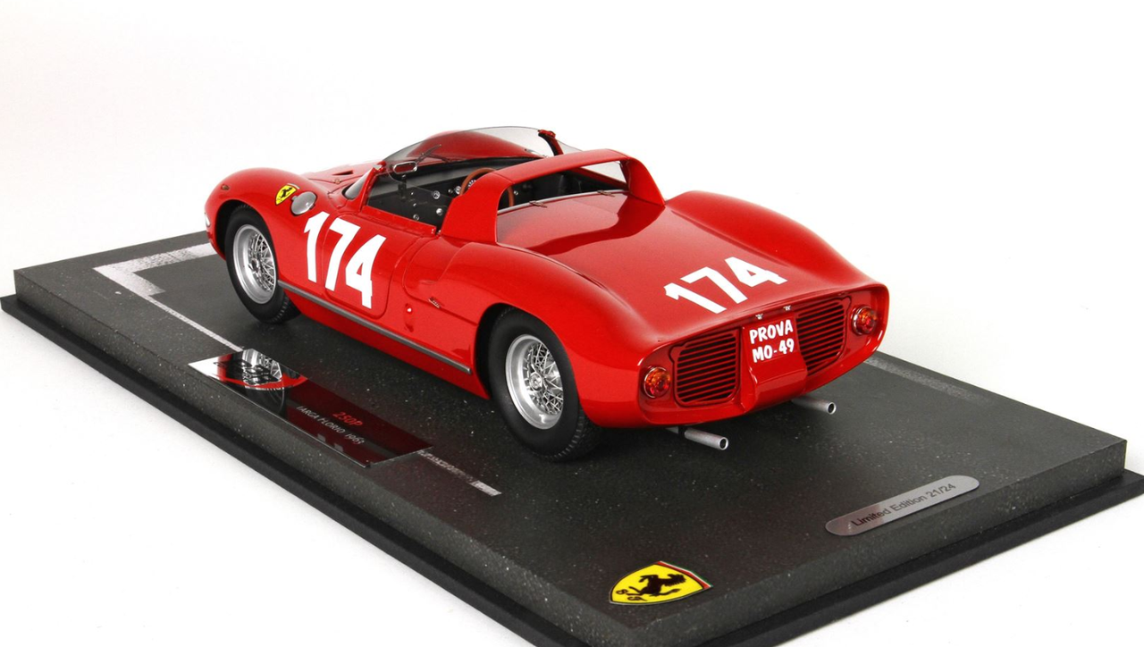 1/18 BBR Ferrari 250 P Targa Florio 1963 Car N.174 Resin Car Model Limited