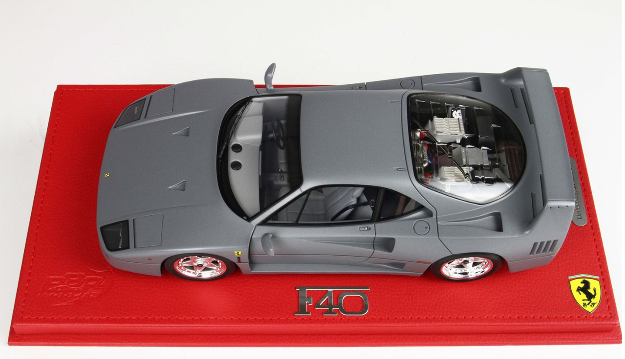 1/18 BBR Ferrari F40 Sultan Brunei Grey Resin Car Model Limited