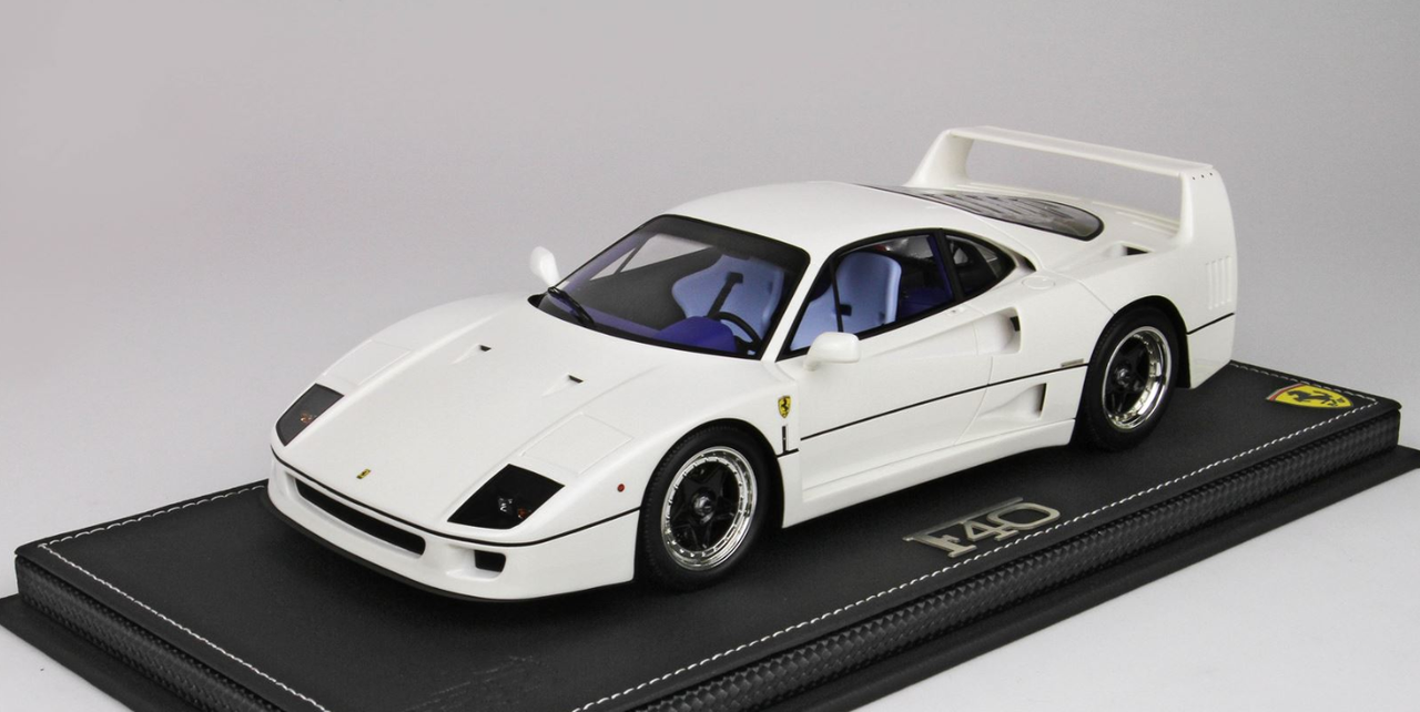 1/18 BBR 1987 Ferrari F40 (White) Resin Car Model Limited 24 Pieces ...