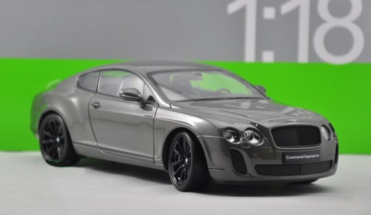 1/18 Welly FX Bentley Continental GT Supersports (Grey) Diecast Car Model
