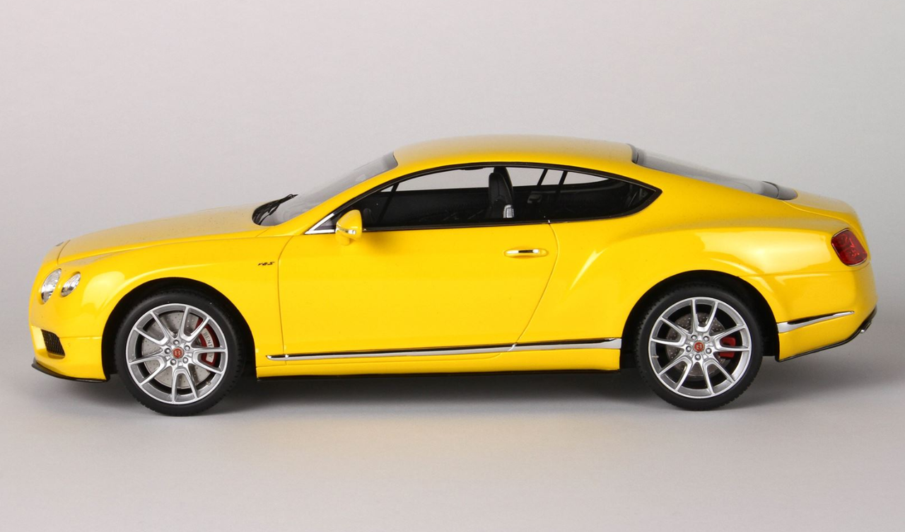 1/18 BBR Bentley Continental GT V8 S Monaco Yellow Resin Car Model Limited