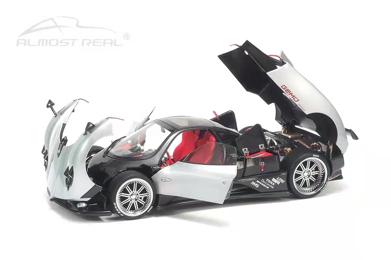 △Almost Real 1/18 パガーニ Pagani Zonda F 2005 Silver AR O - ミニカー