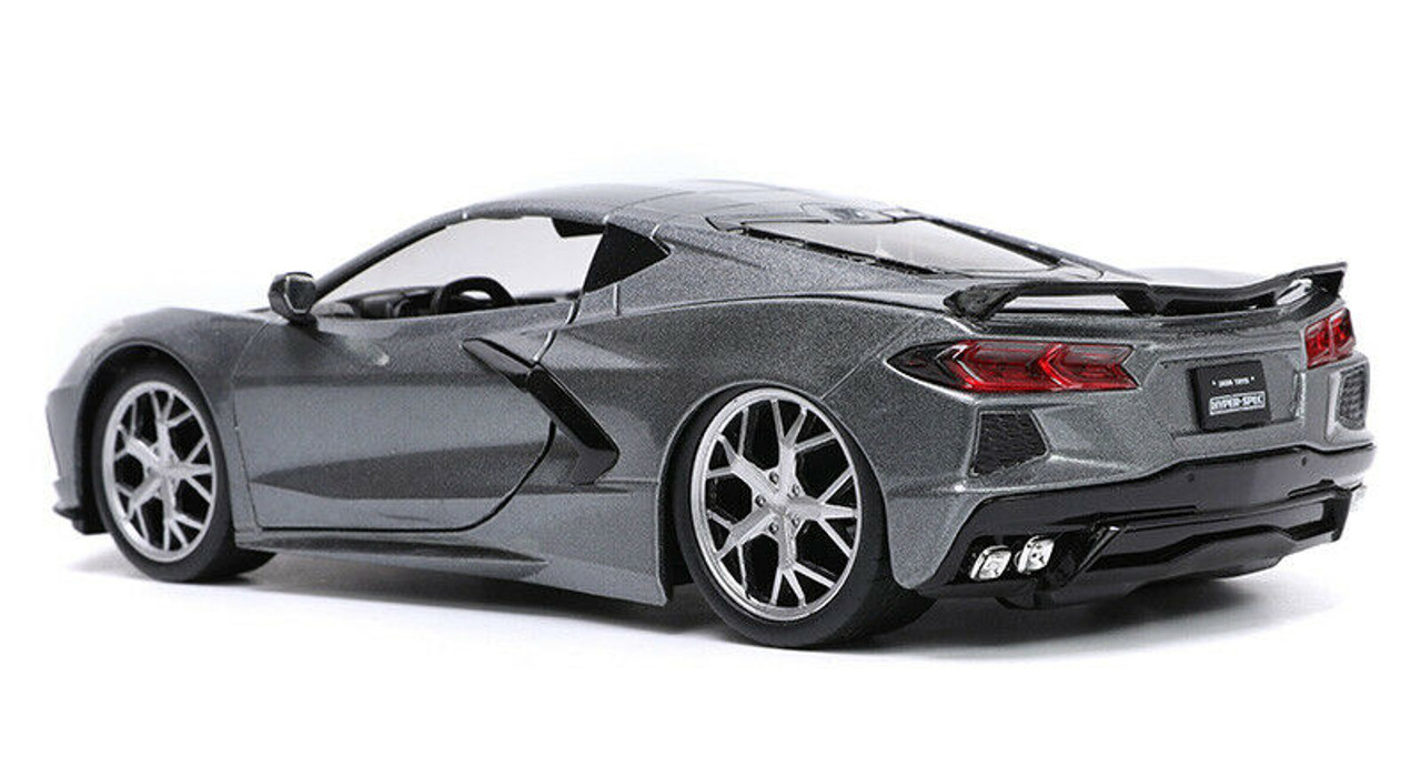 1/24 Jada 2020 Chevrolet Chevy Corvette Stingray C8 Grey Diecast Car Model