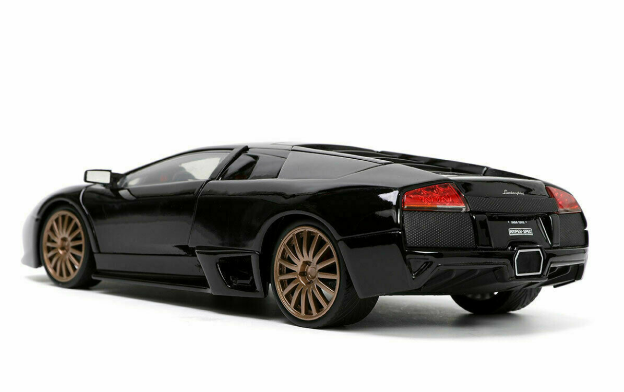 1/24 Jada Lamborghini Murcielargo LP640 LP-640 Black Diecast Car Model