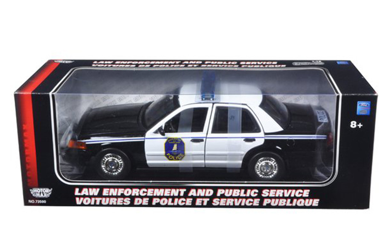 1/18 Motormax Ford Crown Victoria Charleston SC Police Car Diecast Car Model