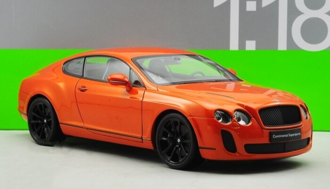 1/18 Welly FX Bentley Continental GT Supersports (Orange) Diecast Car Model