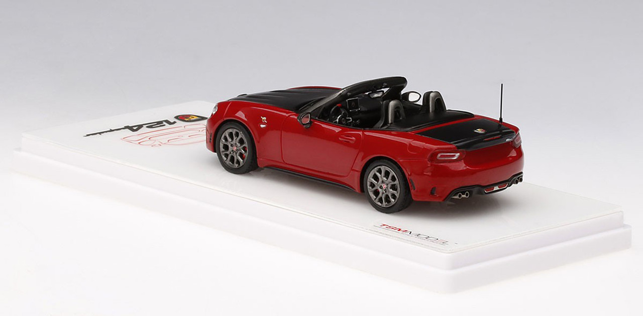 1/43 Abarth 124 Spider Costa Brava 1972 Red Resin Car Model