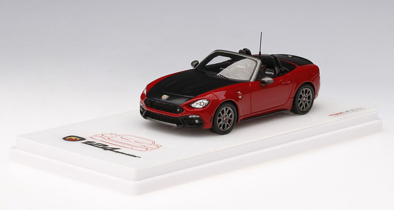 1/43 Abarth 124 Spider Costa Brava 1972 Red Resin Car Model