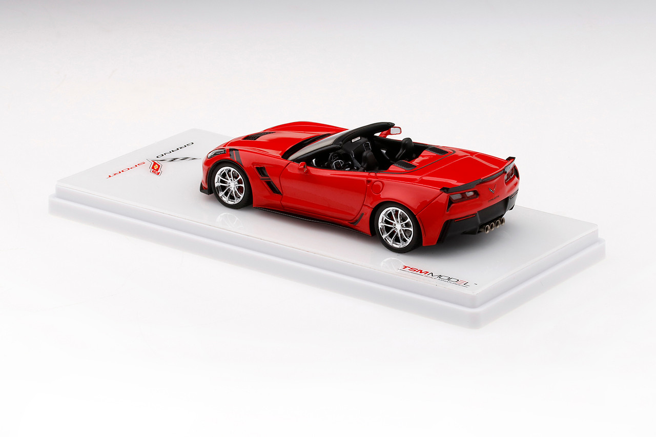 1/43 Chevrolet Corvette C7 Grand Sport Convertible 2017 Torch Red Resin Car Model