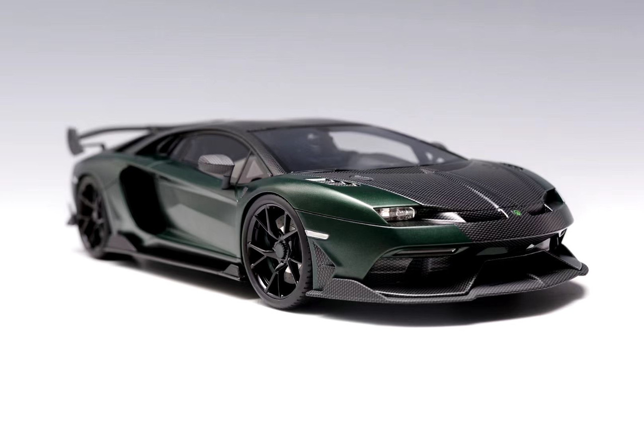 1/18 Mansory Cabrera Lamborghini Aventador SVJ (Matte Green Carbon) Resin Car Model Limited 99 Pieces