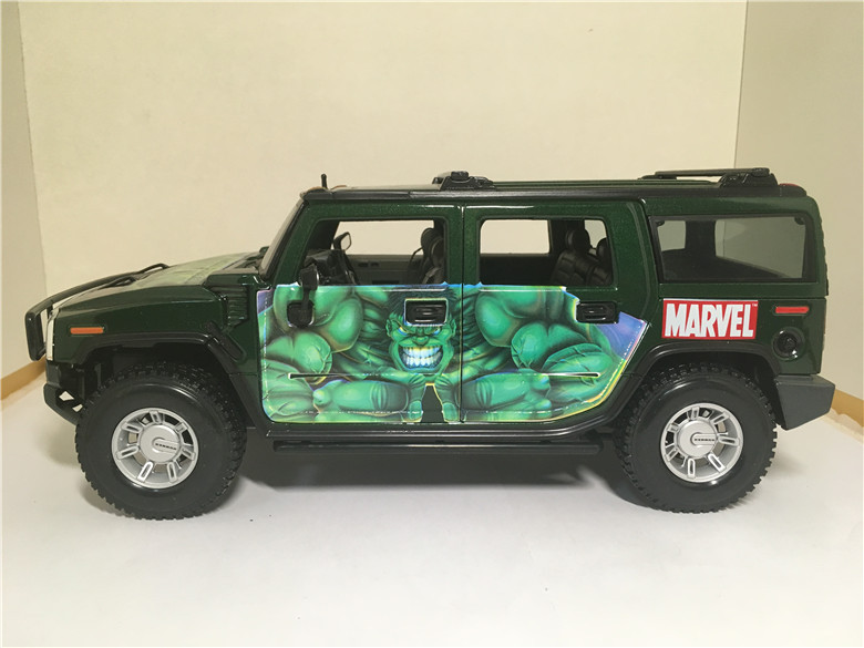 1/18 Maisto Hummer H2 Marvel Hulk Edition Diecast Model