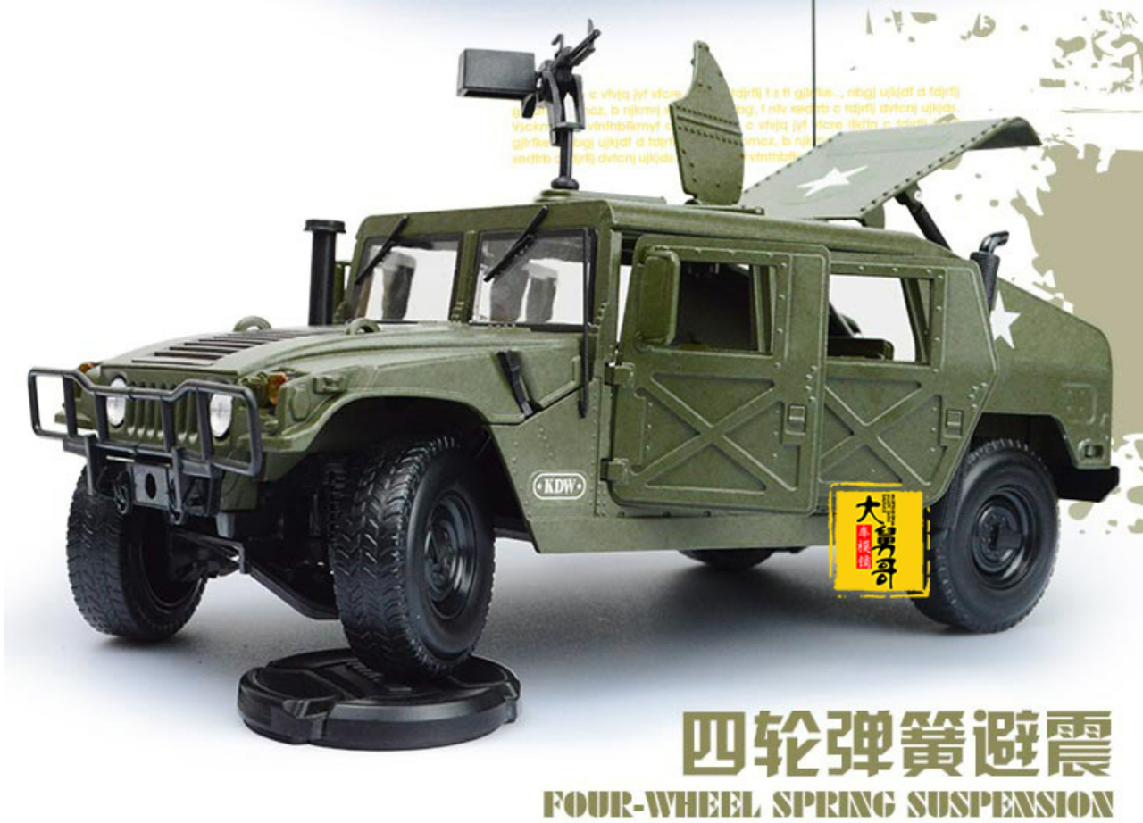 1/18 Hummer Humvee (Green) Diecast Car Model