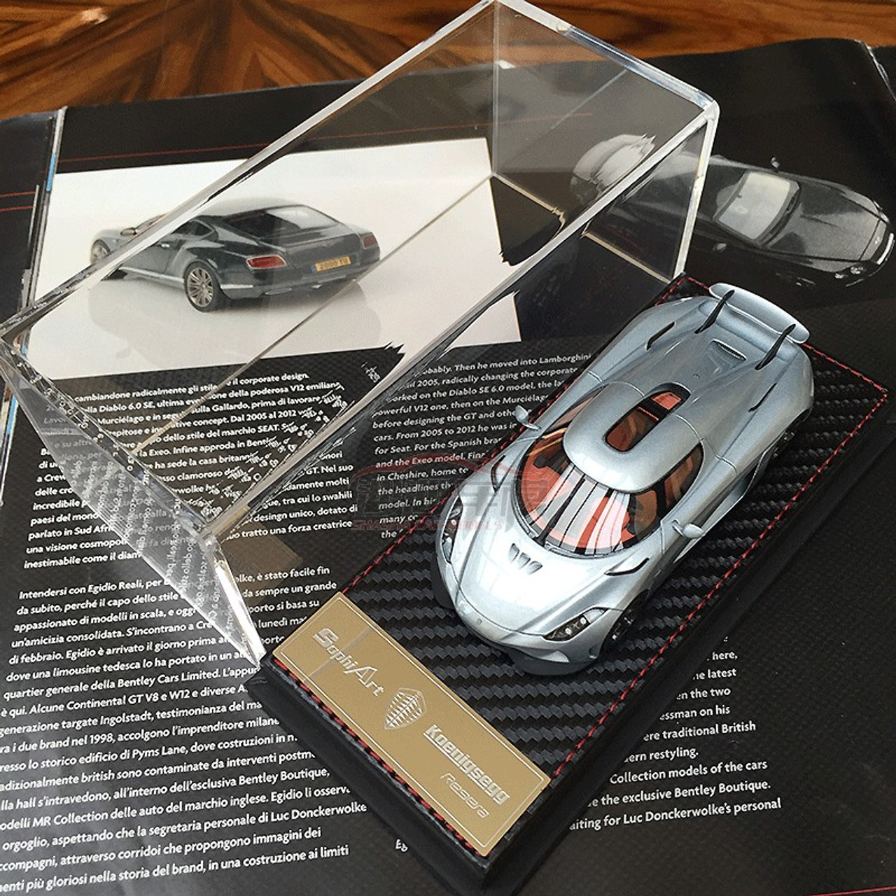 1/43 Frontiart Sophiart Koenigsegg Regera (Silver Blue) Car Model