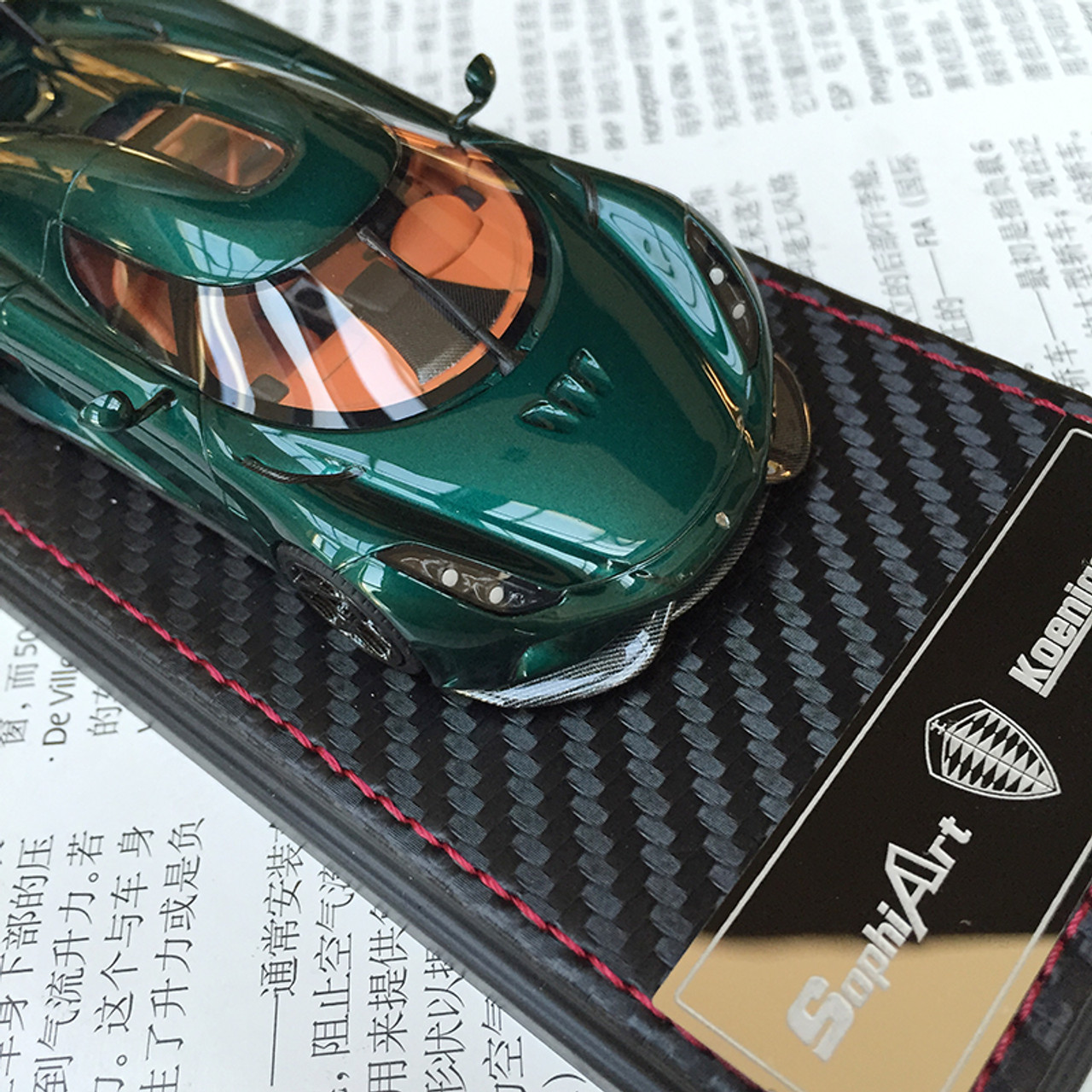 1/43 Frontiart Sophiart Koenigsegg Regera (Green) Car Model 