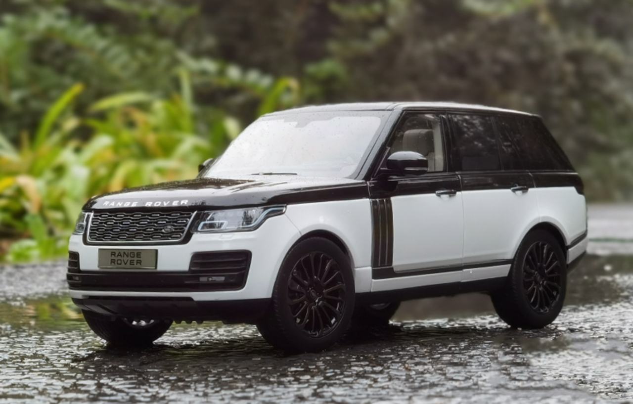 1/18 LCD 2020 Land Rover Range Rover 4th Generation (2013-Present) (White with Black Top) Diecast Car Model