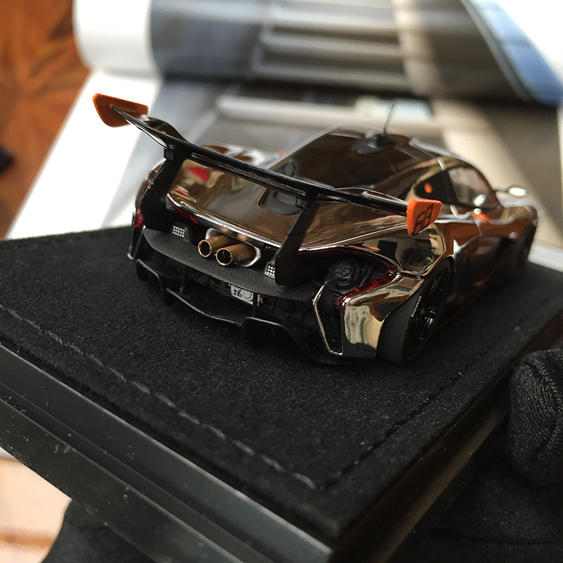 1/43 Almostreal Almost Real Mclaren P1 GTR (Chrome & Gloss Black
