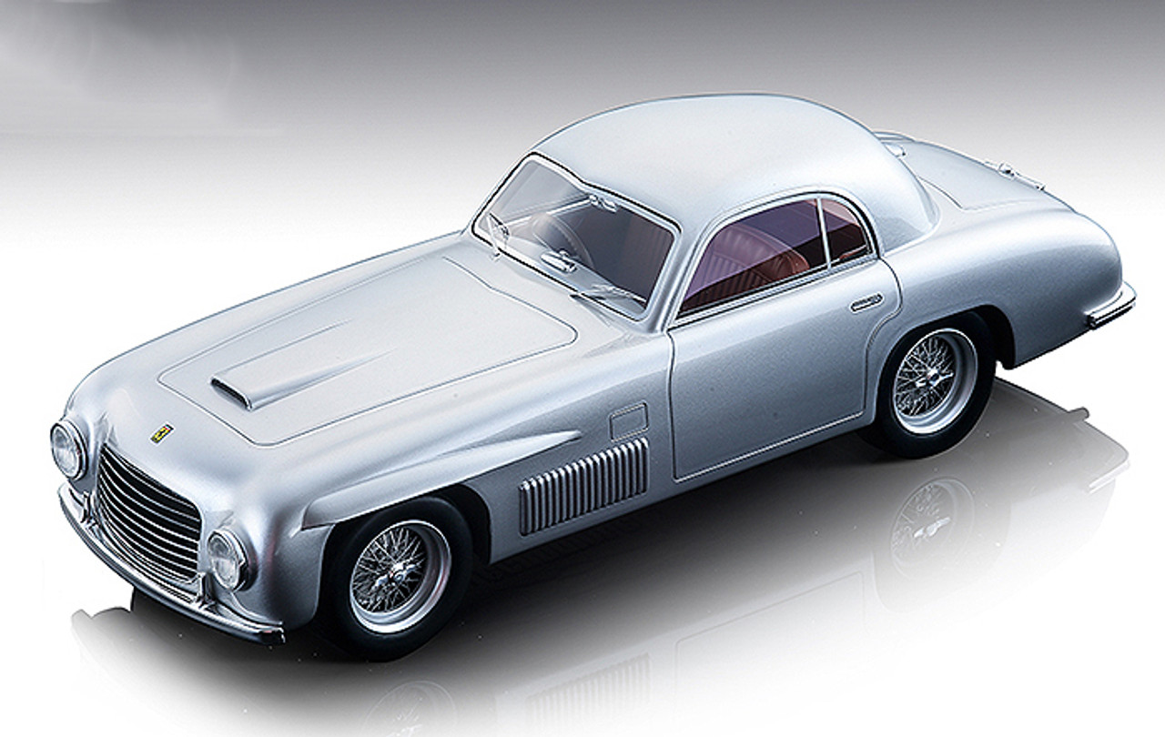 1/18 Ferrari 166 S Coupe' Allemano 1948 Street Metallic Silver Limited Edition 50 Pieces