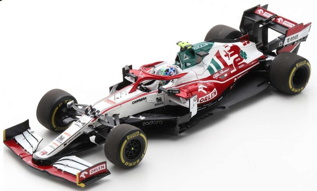 1/43 Alfa Romeo Racing ORLEN C41 No.99 Alfa Romeo Racing ORLEN Italian GP 2021 Antonio Giovinazzi Car Model