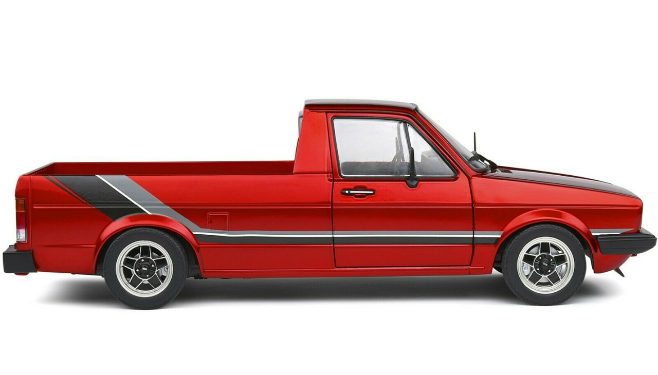 1/18 Solido 1982 Volkswagen Caddy Mk1 Red Custom Diecast Car Model
