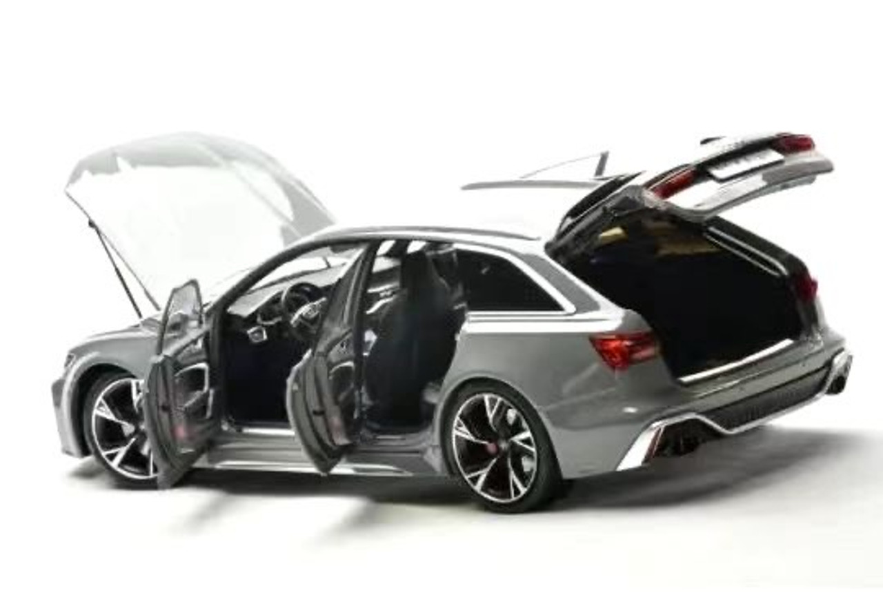 1/18 Kilo Works Audi RS6 C8 (Nardo Grey) Full Open Diecast Car Model