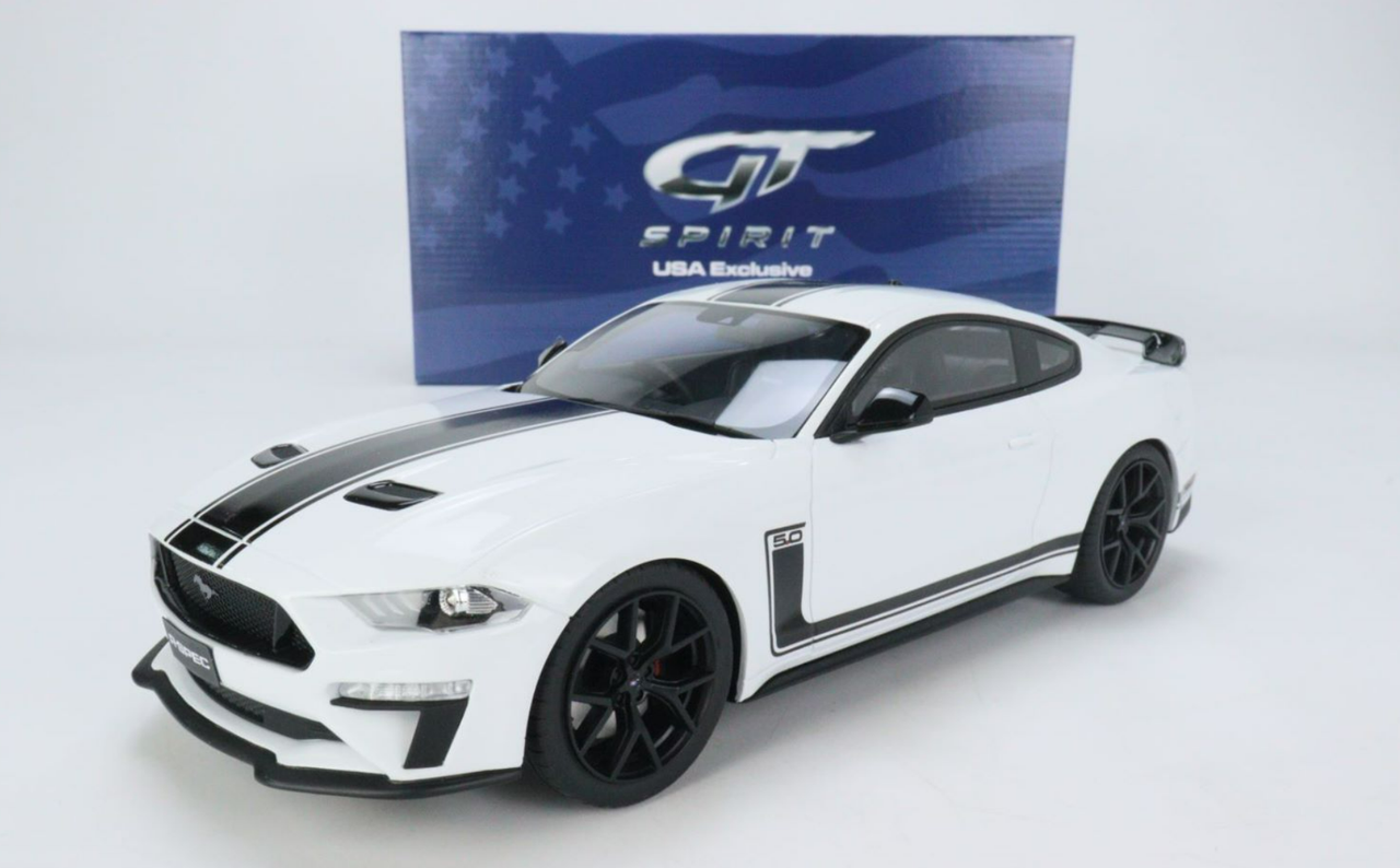 1/18 GT Spirit 2020 Ford Mustang R-Spec RSpec RHD (Oxford White) Resin Car Model