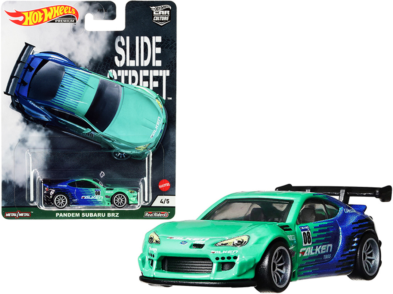 Subaru BRZ Pandem RHD (Right Hand Drive) #08 "Falken Tires" "Slide Street" Series Diecast Model Car by Hot Wheels