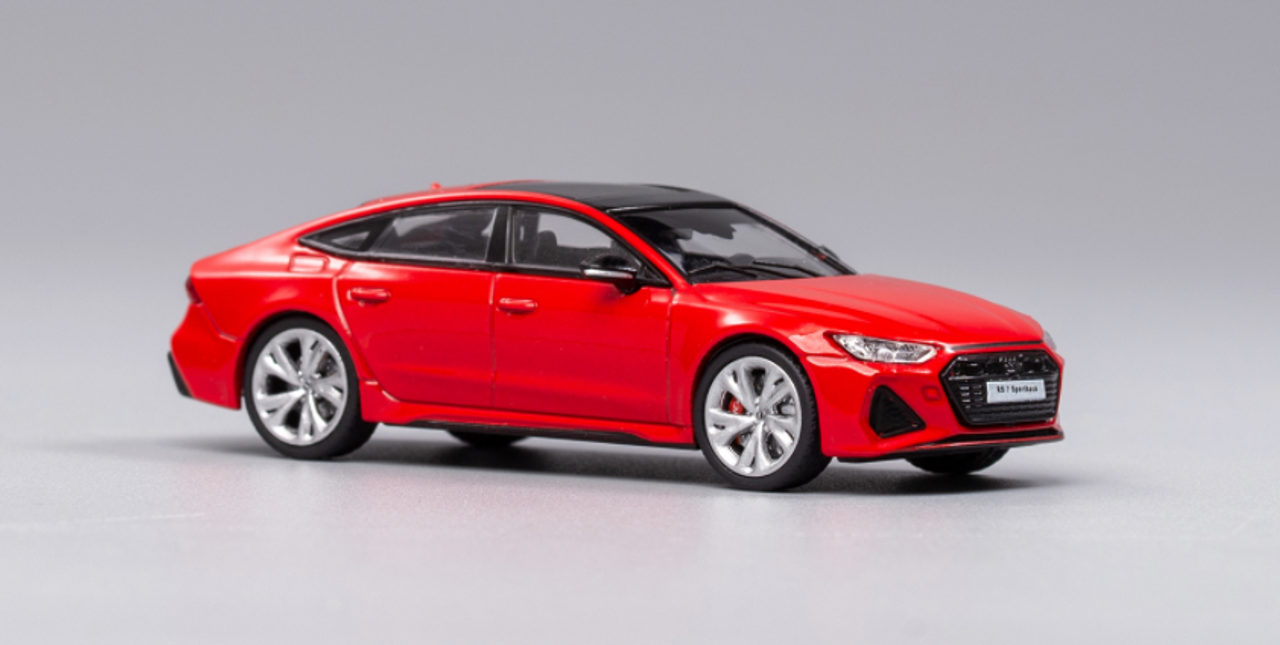  1/64 Kengfai Audi RS7 (C8) 2021 SportBack Red Diecast Car Model