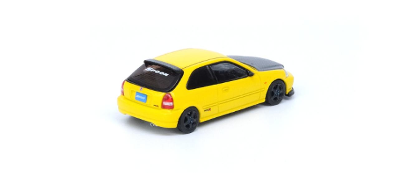 1/64 INNO64 HONDA CIVIC Type-R EK9 Yellow Tuned by Spoon Sports Diecast Car Model