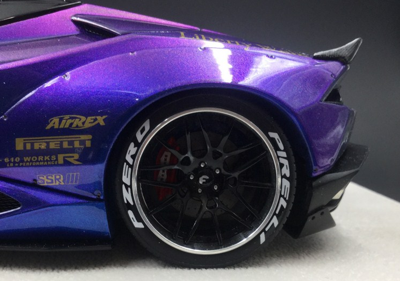  1/18 ACM Lamborghini Huracan Spyder LB Works Purple Resin Car Model