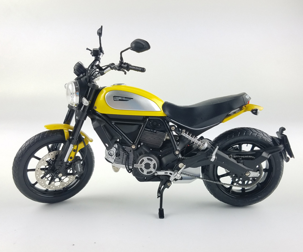 1/12 TSM Ducati Scrambler Classic 803cc (Yellow) Diecast Model