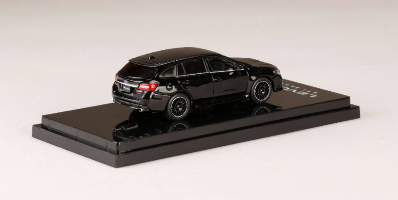  1/64 Hobby Japan SUBARU LEVORG STI Sport EyeSight Black Selection (VM / Type F）Crystal Black Silica Diecast Car Model