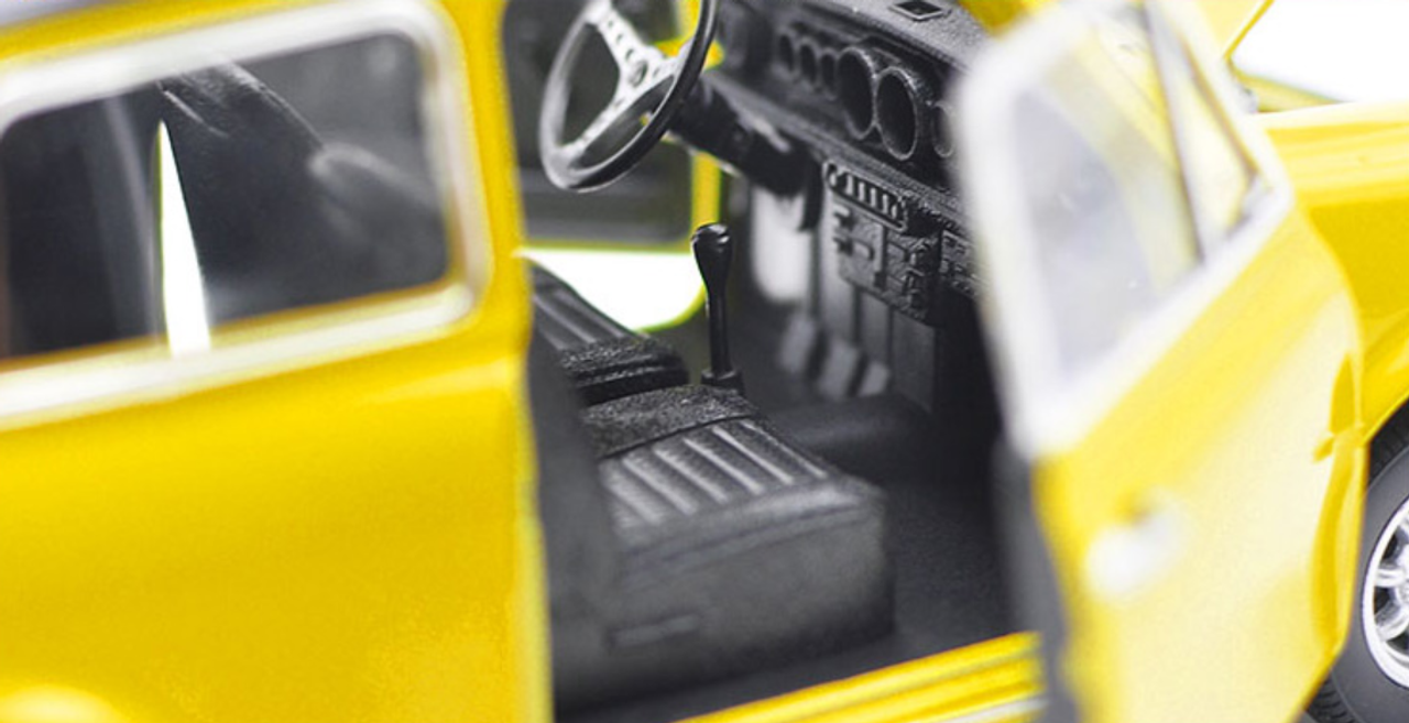 1/24 Welly FX Mini Cooper 1300 Mr. Bean (Yellow) Diecast Car Model