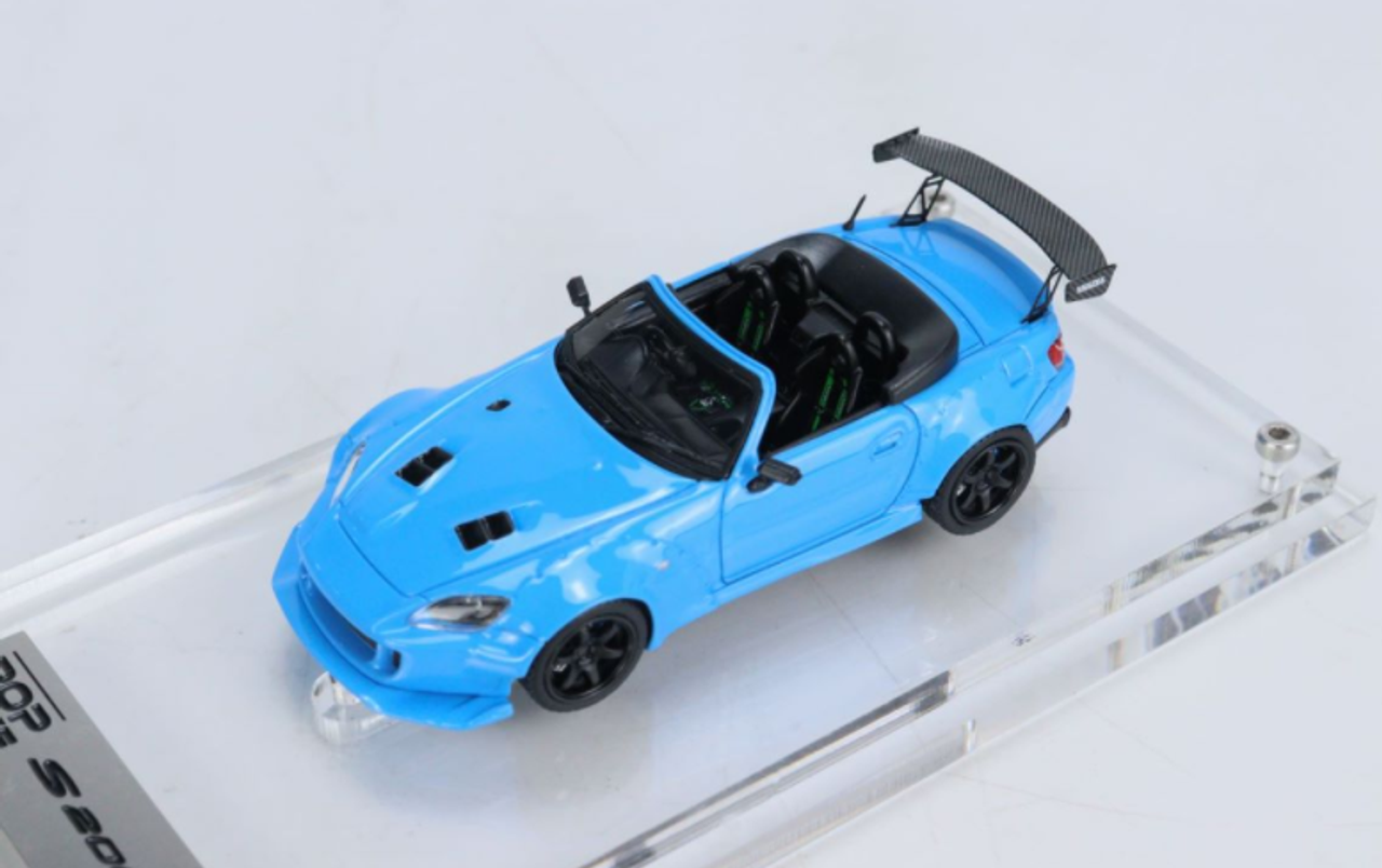  1/64 POPRACE Honda S2000 Blue Resin Car Model