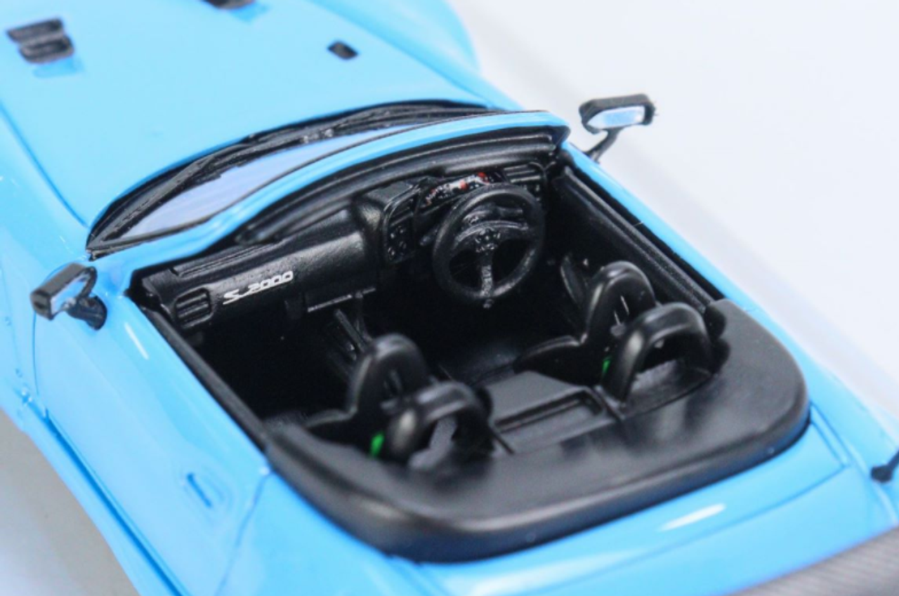  1/64 POPRACE Honda S2000 Blue Resin Car Model