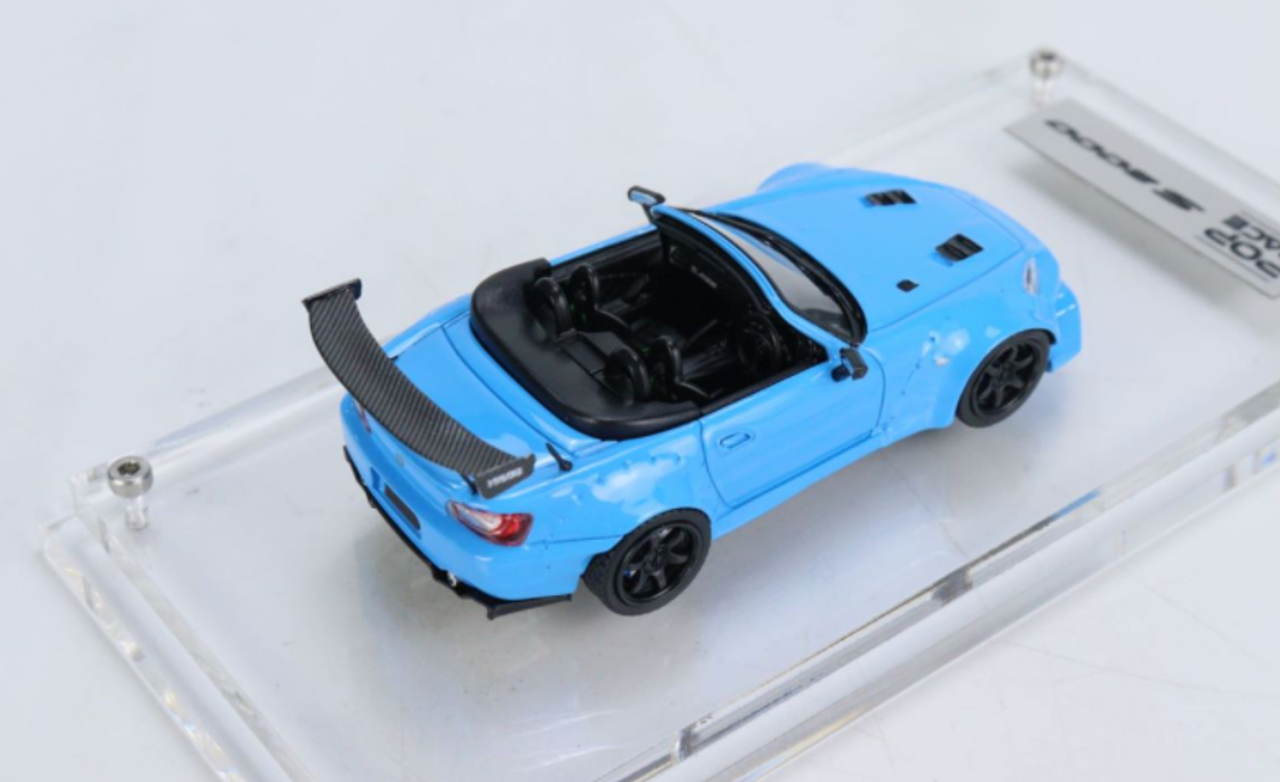  1/64 POPRACE Honda S2000 Blue Resin Car Model