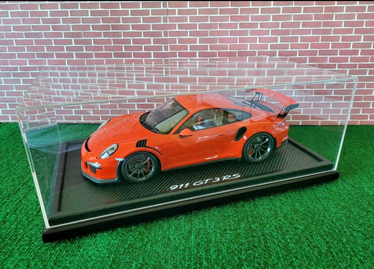 1/12 Dealer Edition Porsche 991 911 GT3 RS (Orange) with Showcase Car Model