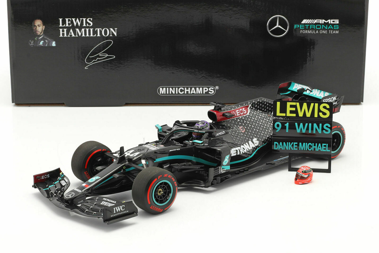 1/18 Minichamps Mercedes-AMG F1 W11 EQ Performance #44 Lewis Hamilton  Petronas Formula One Team 91st Formula One F1 Win Eifel Grand Prix (2020)  with