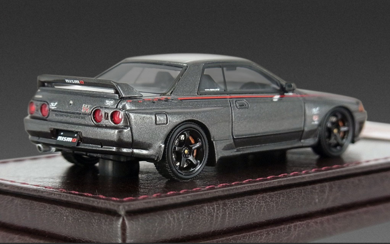 1/64 Ignition Model Nissan Skyline GT-R Nismo (R32) Gun Metallic Resin Car  Model