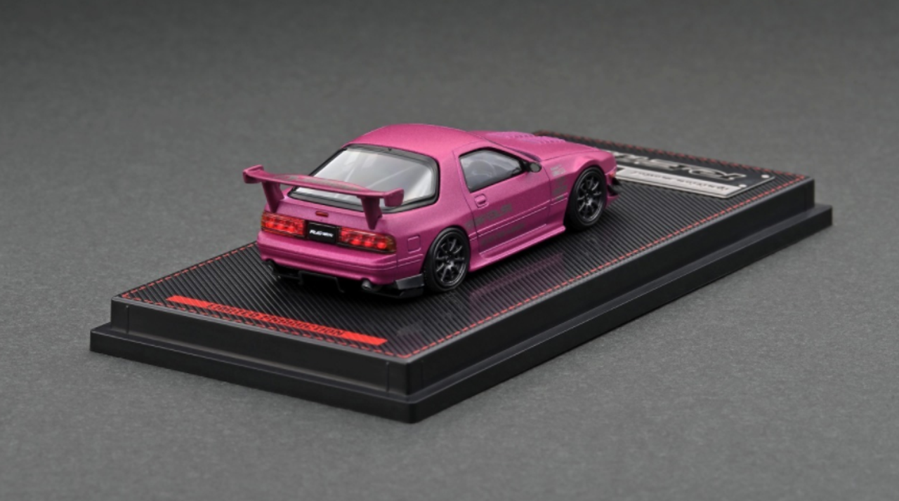 1/64 Ignition Model Mazda RX-7 (FC3S) RE Amemiya Matte Purple Metallic Diecast Car Model 