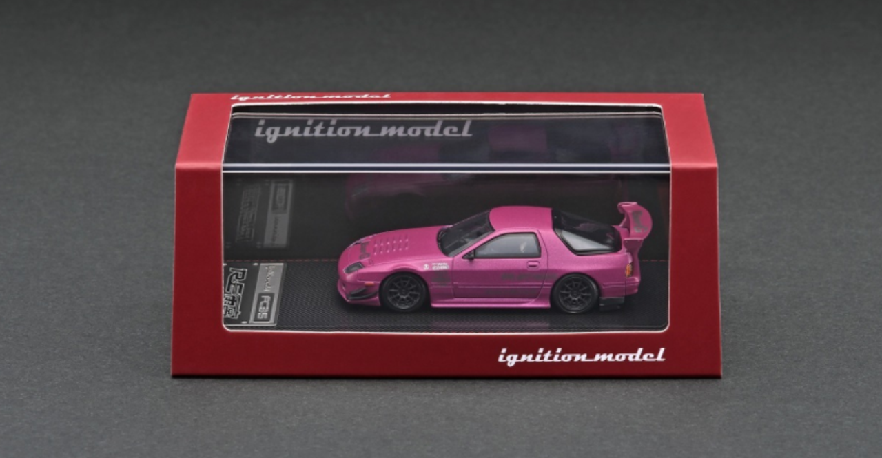 1/64 Ignition Model Mazda RX-7 (FC3S) RE Amemiya Matte Purple Metallic Diecast Car Model 