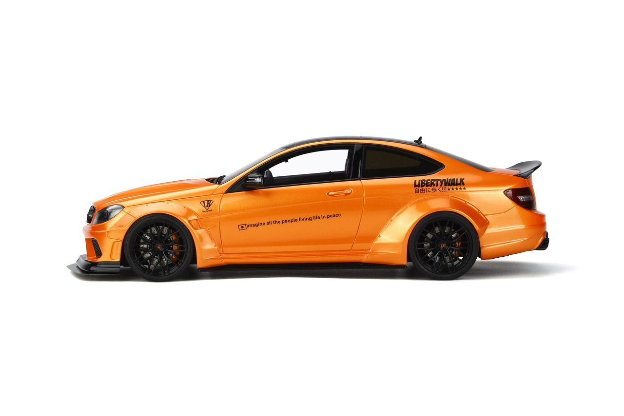 1/18 GT Spirit GTSpirit Mercedes-Benz C-Class C63 AMG W204 LB Libertywalk  Widebody (Orange) Resin Car Model