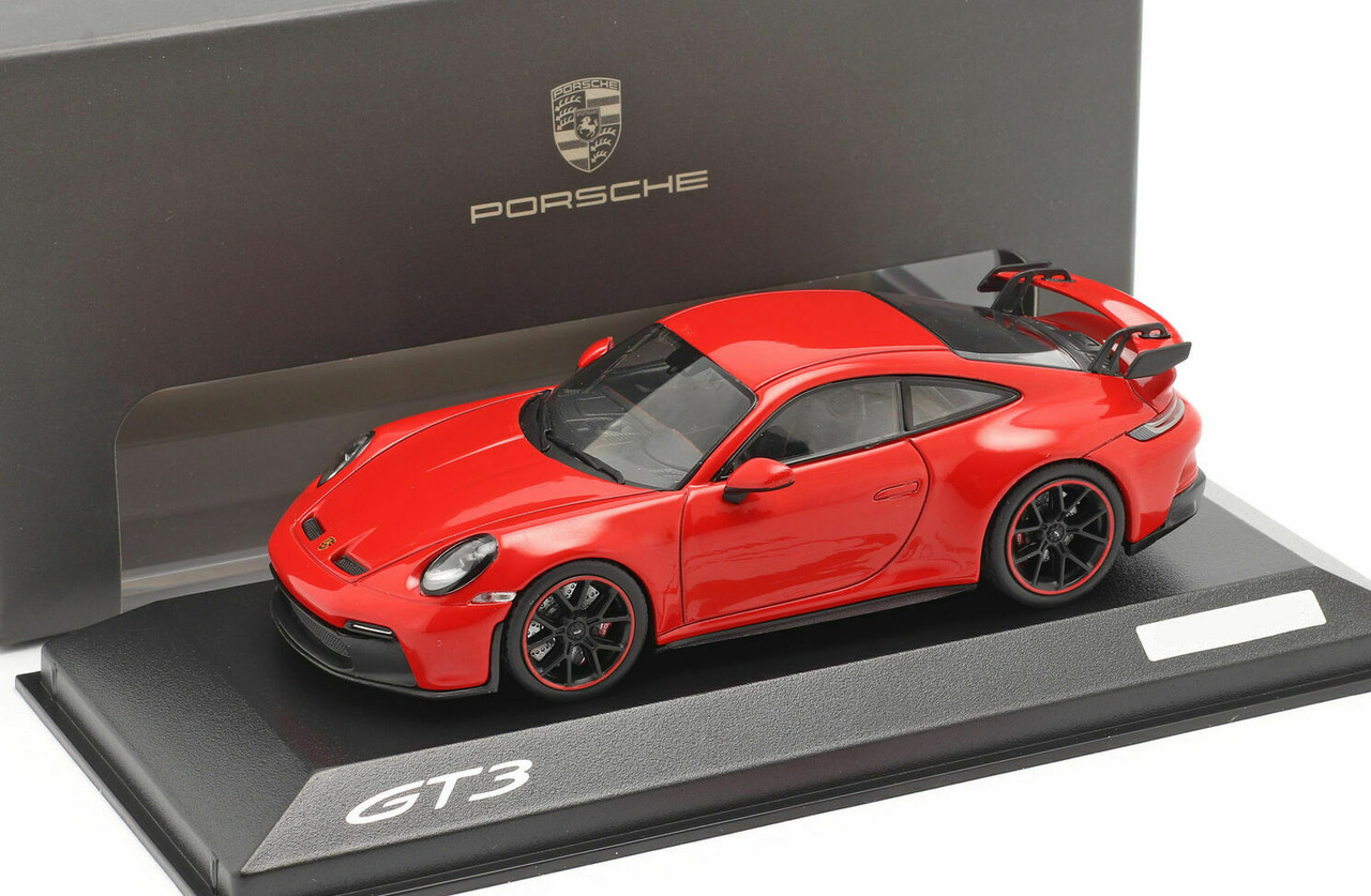 1/43 Dealer Edition 2021 2022 Porsche 911 992 GT3 (Guards Red) Car Model