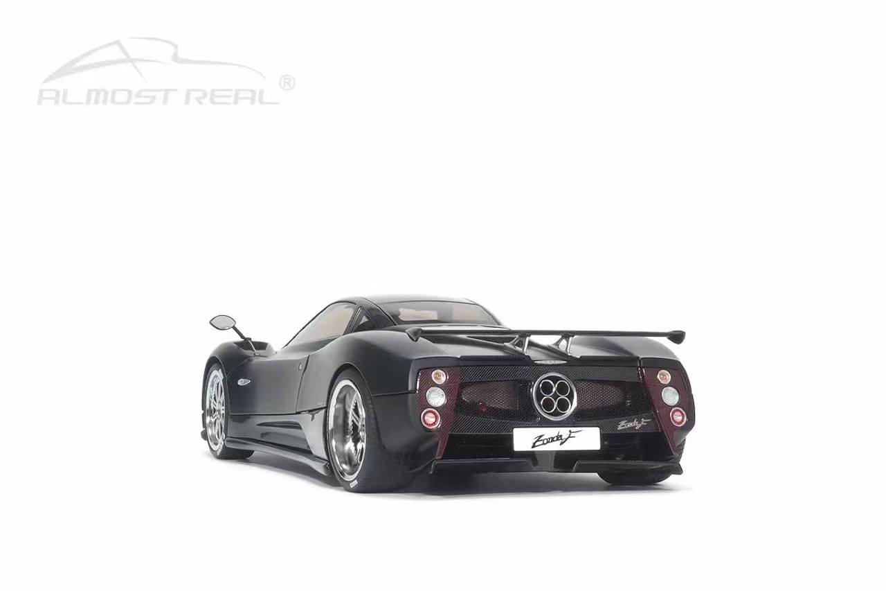 1/18 Almost Real 2005 Pagani Zonda F (Matte Black) Diecast Car Model