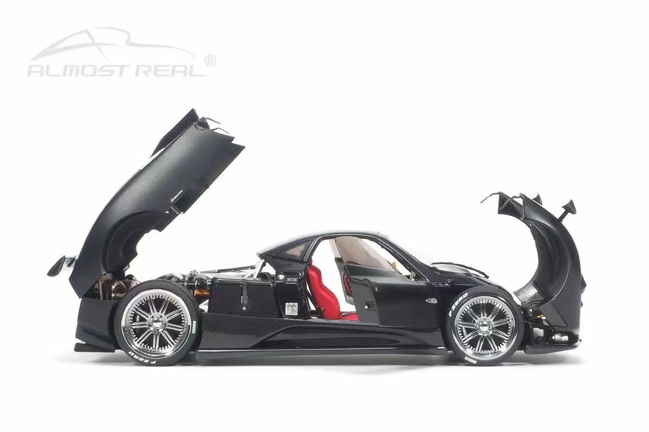 1/18 Almost Real 2005 Pagani Zonda F (Matte Black) Diecast Car Model