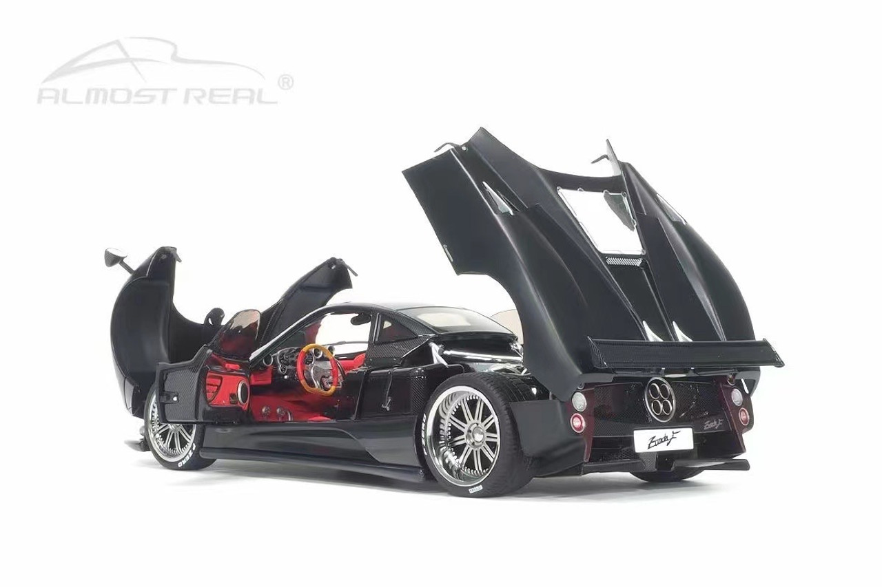 1/18 Almost Real 2005 Pagani Zonda F (Matte Black) Diecast Car Model