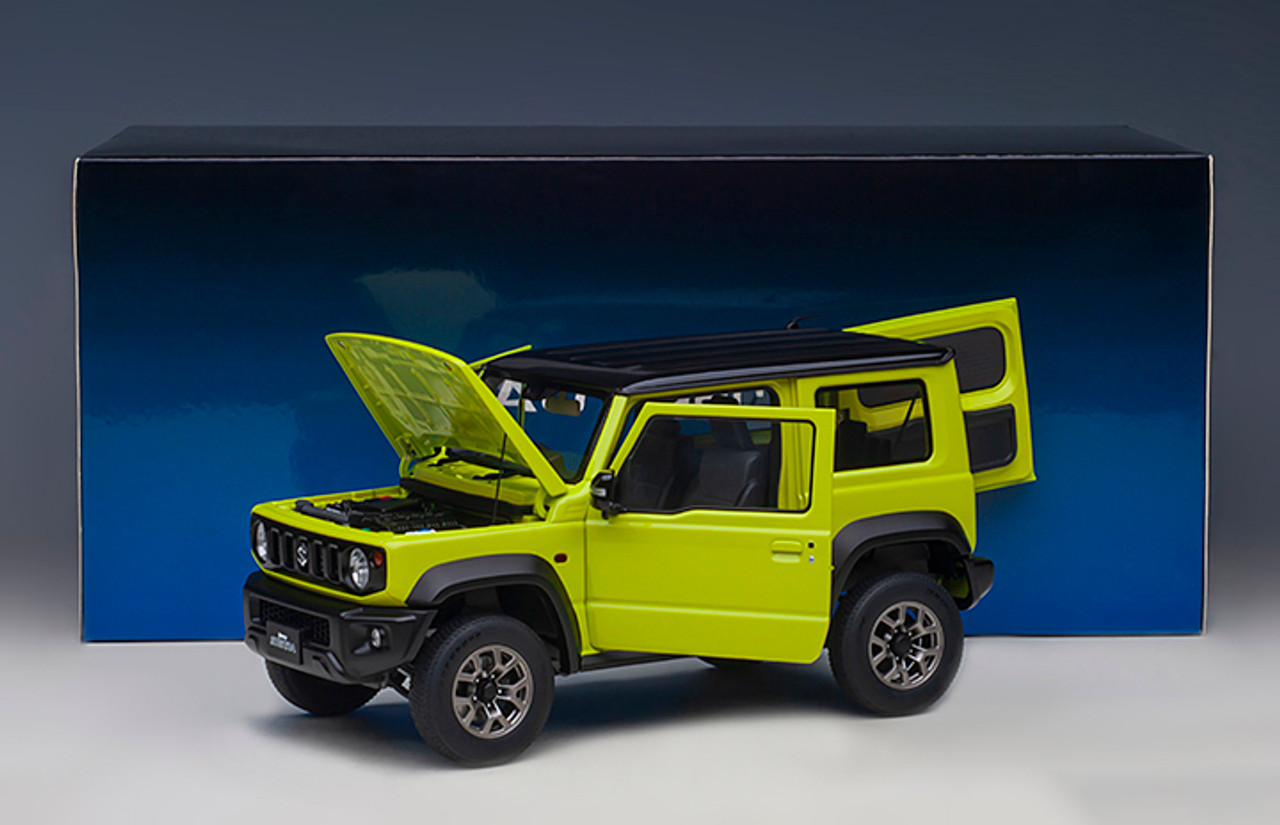 1/18 AUTOart Suzuki Jimny Sierra (JB74) (Kinetic Yellow with Black Roof)  Car Model